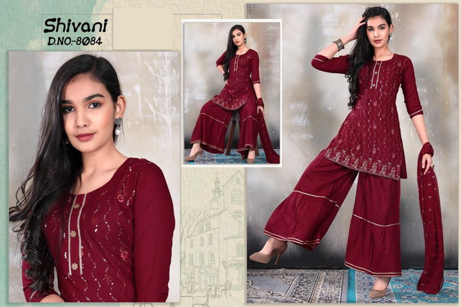 Shivani 8084 Sharara Suits Girls Wear Catalog
